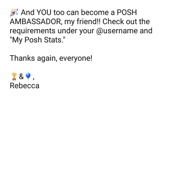 ๐ POSH AMBASSADOR ๐ - Picture 4 of 8